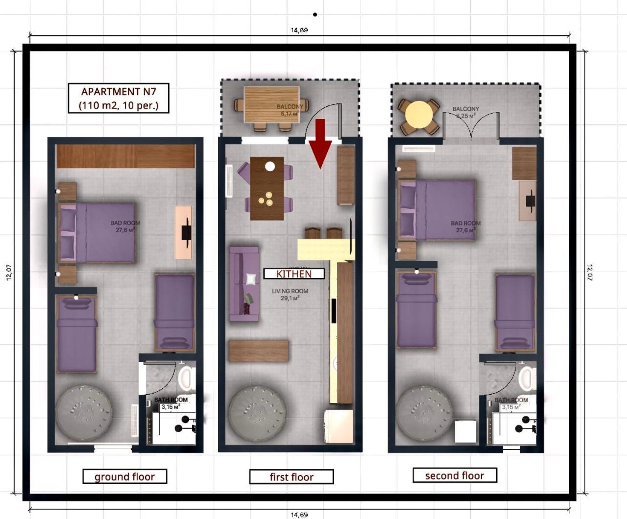 Ellinfos Aparthotel Ханиоти Екстериор снимка